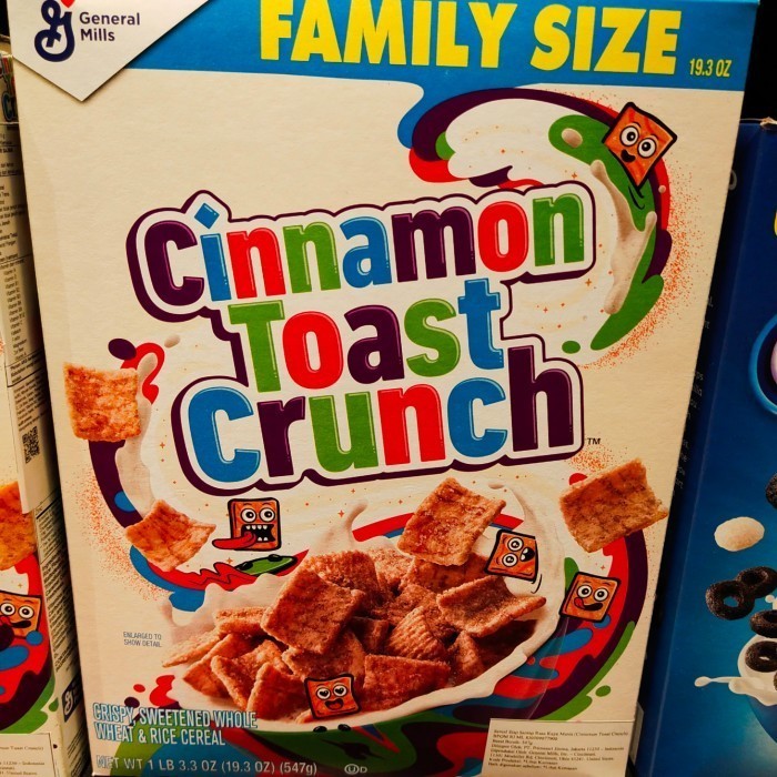 

cinnamon toast crunch family size 547gr