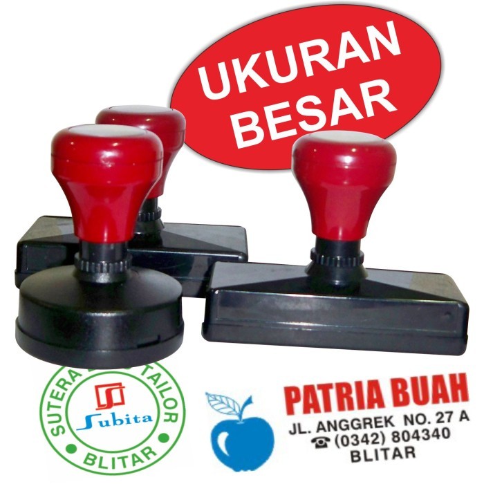 

Stempel 3 Warna otomatis ukuran BESAR