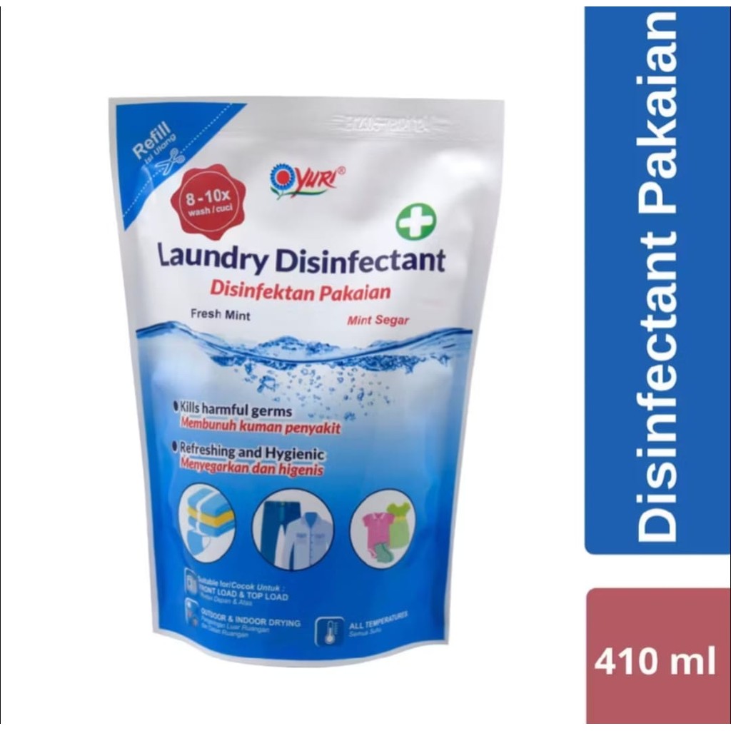 Yuri Laundry Refill Disinfectant 410ml ( Disinfektan Pakaian)