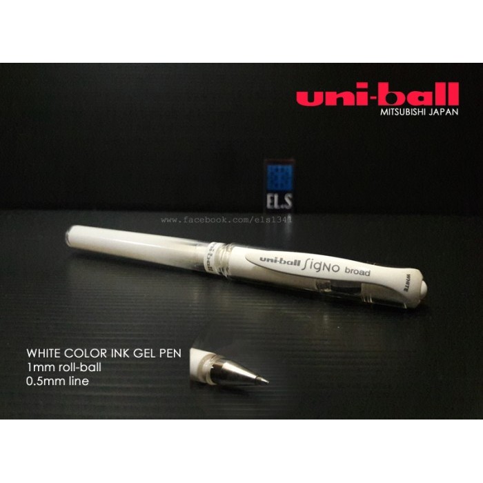 

TERMURAH Uni-ball Signo Broad Pen Gel White