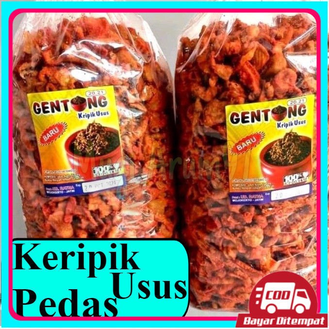 

keripik usus pedas daun jeruk crispy 1kg