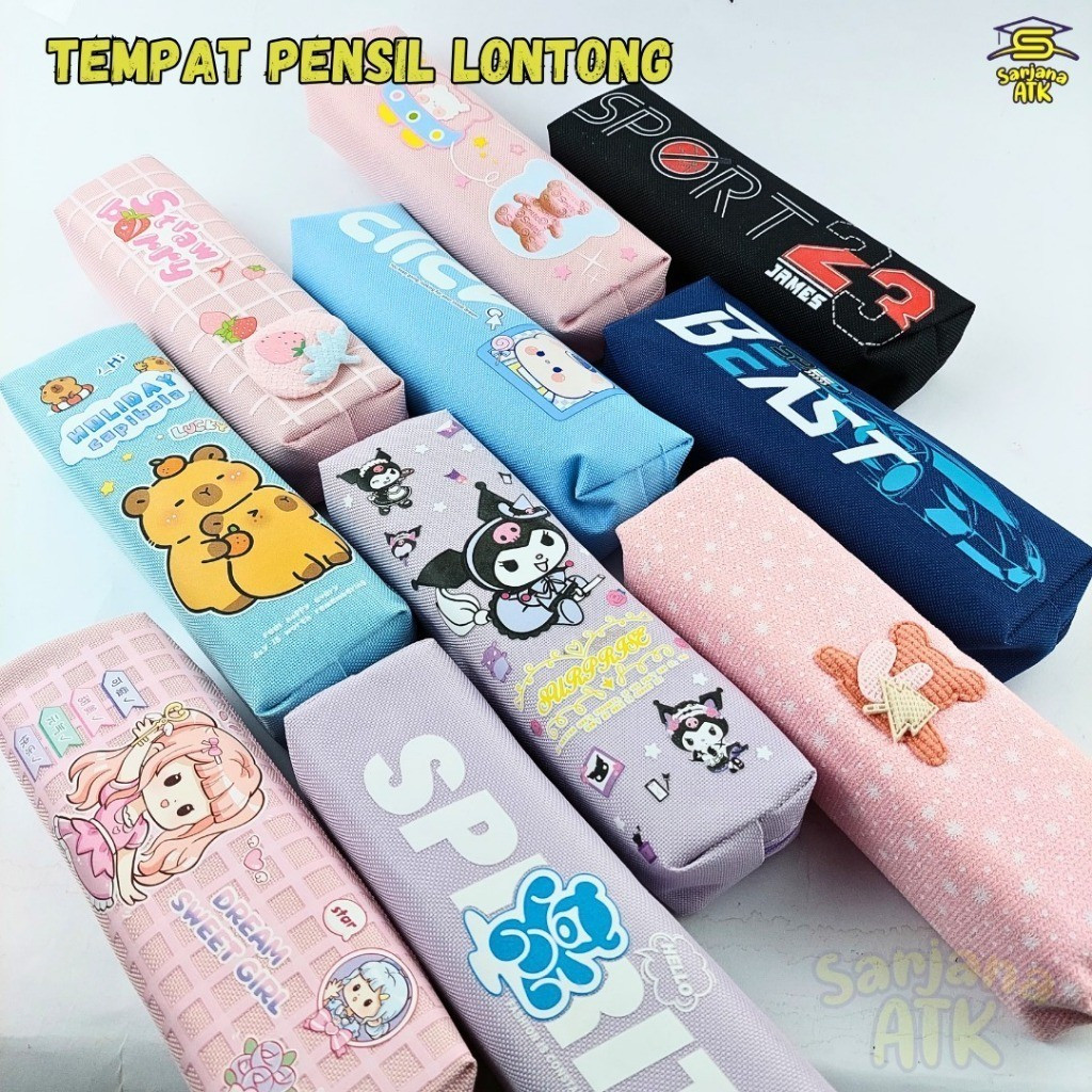 

Tempat Pensil Lontong / Pencil Case Resleting Funcy / Tempat Pensil Kanvas Lucu Karakter