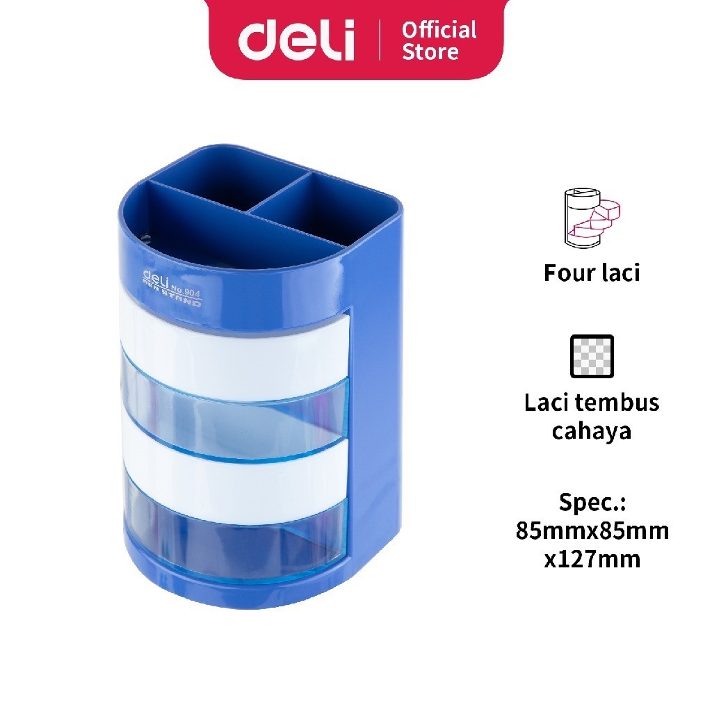 

DELI TEMPAT BALLPEN ORGANIZER E904 4 LACI PUTAR E904