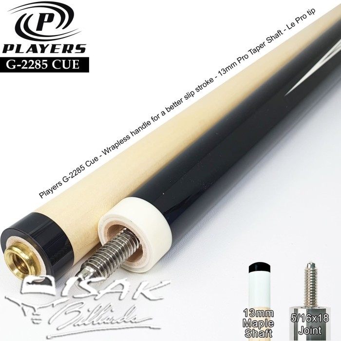 Players G-2285 Pool Cue - Maple Billiard Stick Stik Biliar Player Play