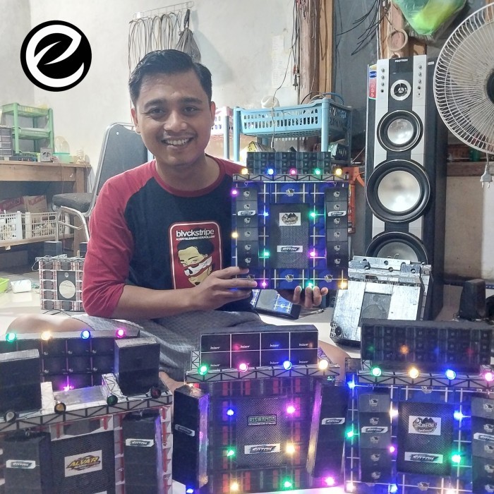 miniatur sound system gantung ringging bluetooth