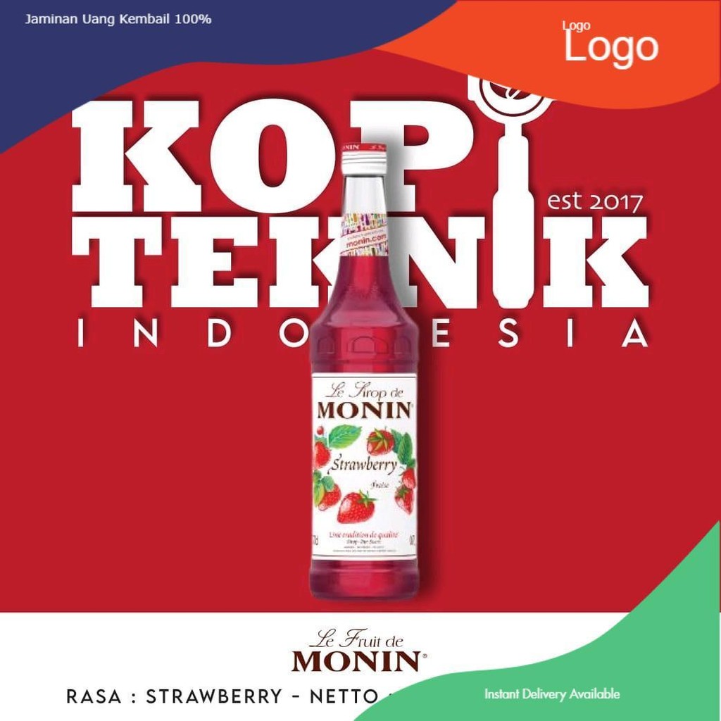 

Syrup Strawberry Monin 700 ml Botol Minuman Manis Sirup