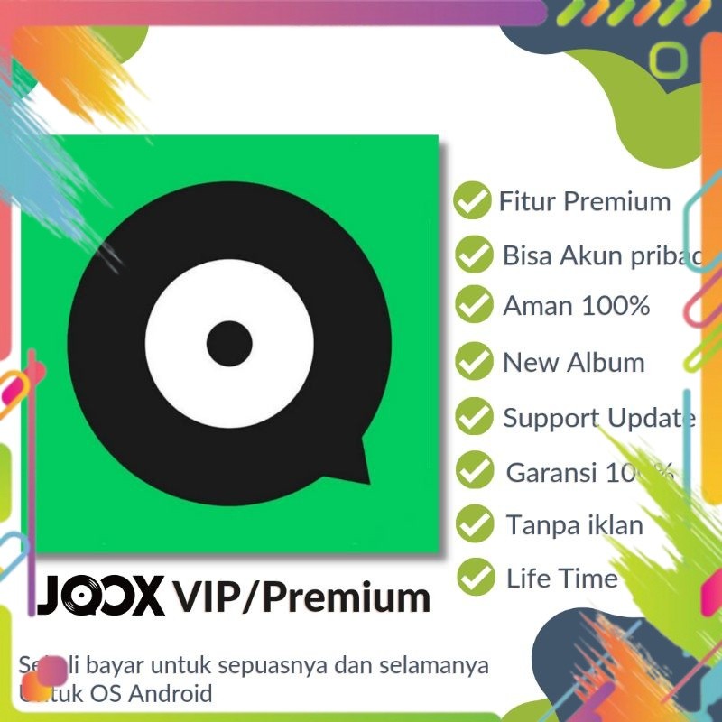 Beli 1 Gratis 1 JOOX VIP Premium Life Time Termurah | Khusus Android