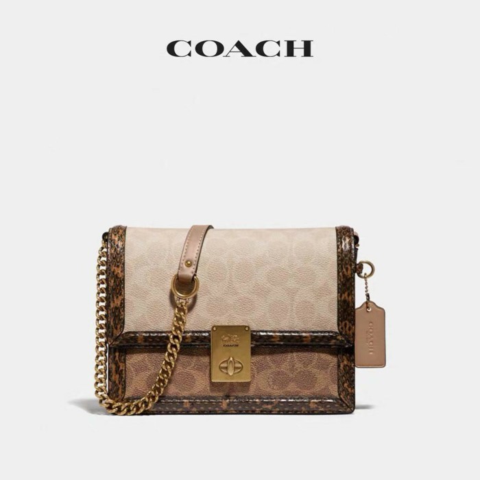 Coach Slingbag Latest Hutton Classic Old Flower Snake Skin Hatton
