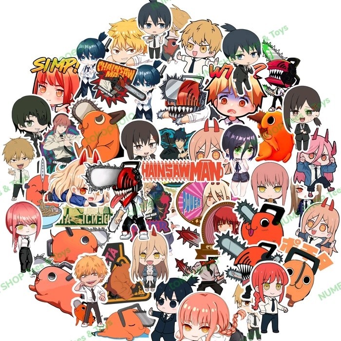 

Mall -martstrong247.id~[PROMO TERLARIS] Stiker Sticker Anime Chainsaw Man Paketan