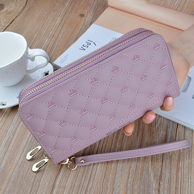 [SHOCK PRICE] [VALQO] ALUNA Dompet kulit Kulit Sapi Dompet Wanita perempuan Dompet Panjang Dompet Ka