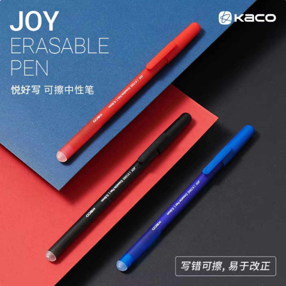 

‼️COD‼️ ARSYKSTRKaco JOY Gel Erasable Pen Pena Pulpen Bolpoin Tinta Hitam 0.5mm 1 PCS - K1060 ‼️COD‼️