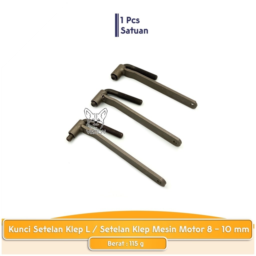 Kunci Setelan Klep L / Setelan Klep Mesin Motor 8 - 10 mm