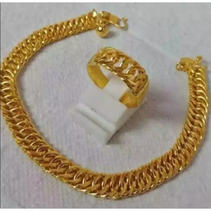 Gelang Rantai Free Cincin Rantai Emas 24k Berat 10gram Ada Surat