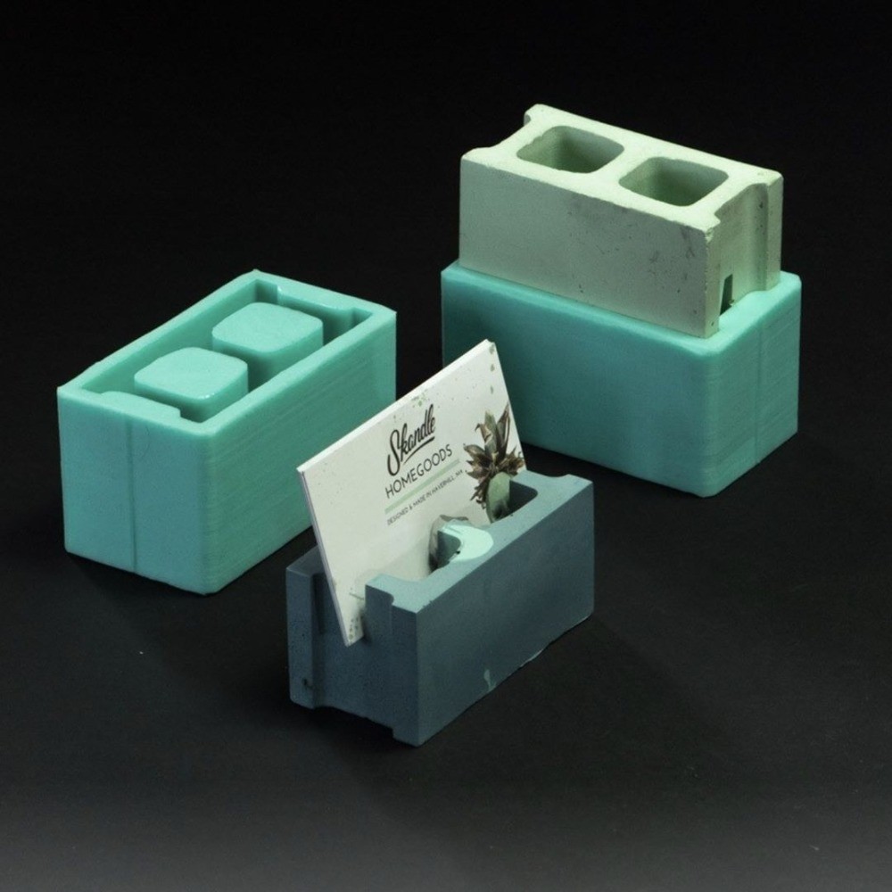 

Multifunctional cement business card holder mold pen holder silicone mold concrete household decoration office stationery mold