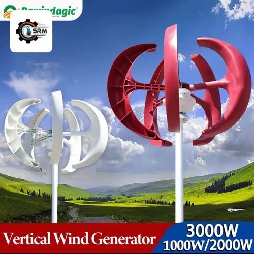 Wind Turbine Generator 1000W - 48V Vertikal - 1500W - 800W - 800W