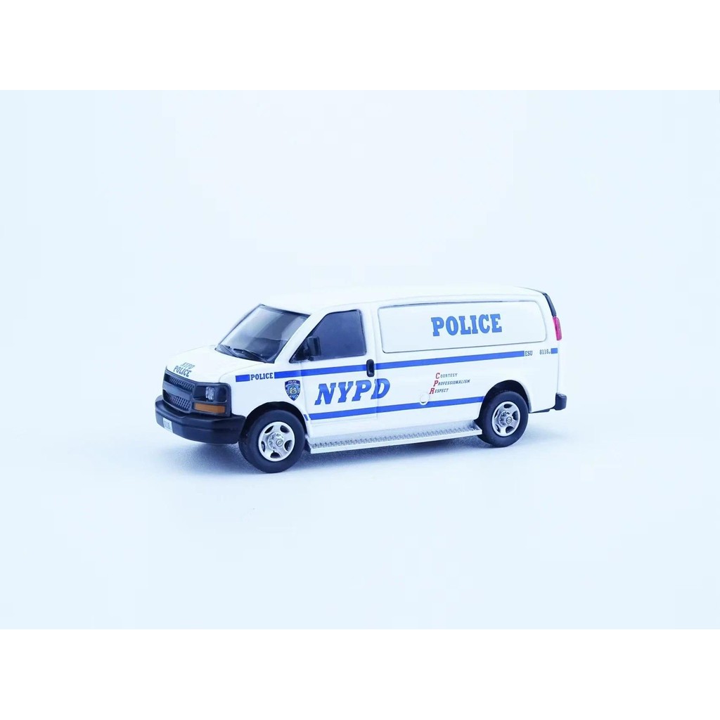 596 Model 1:64 NYPD van alloy car model