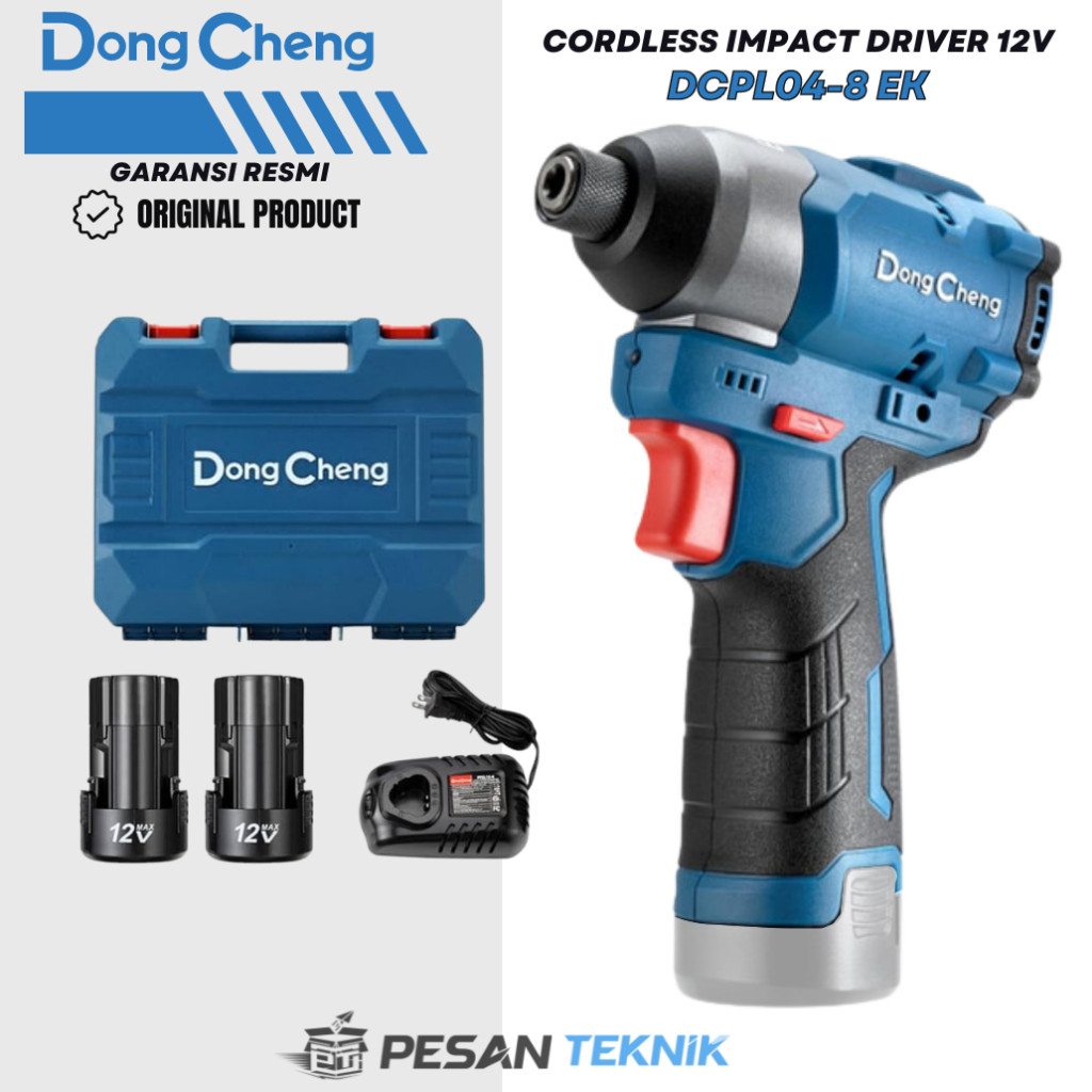 PROMO Mesin Bor Obeng 12V Impact Driver DongCheng DCPL04-8