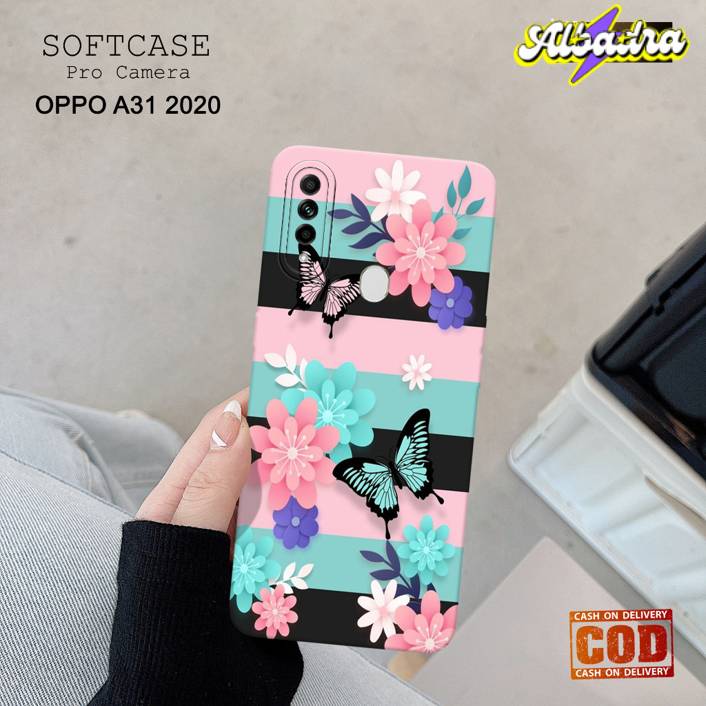 Case Hp OPPO A31 2020 Terbaru - Fashion Case BUNGA  - Casing Hp OPPO A31 2020 - Softcase Pro Camera 