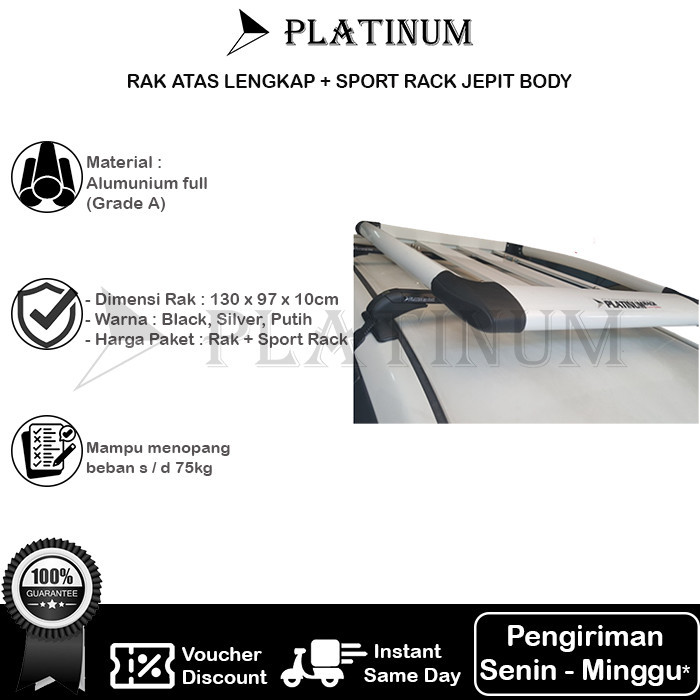 RAK ATAS / ROOF RACK MOBIL SUZUKI APV PLATINUM + KAKI //TERBARU GARANSI