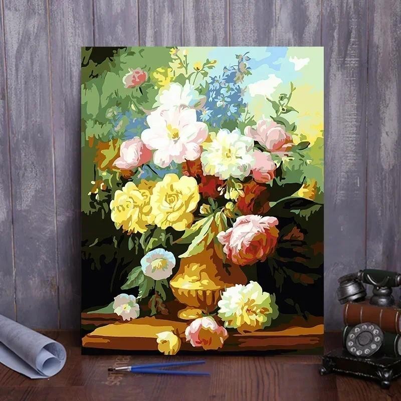 

Tulip DIY Digital Acrylic Flower Painting, Hand-Filled Landscape Painting, Explosion, 22589