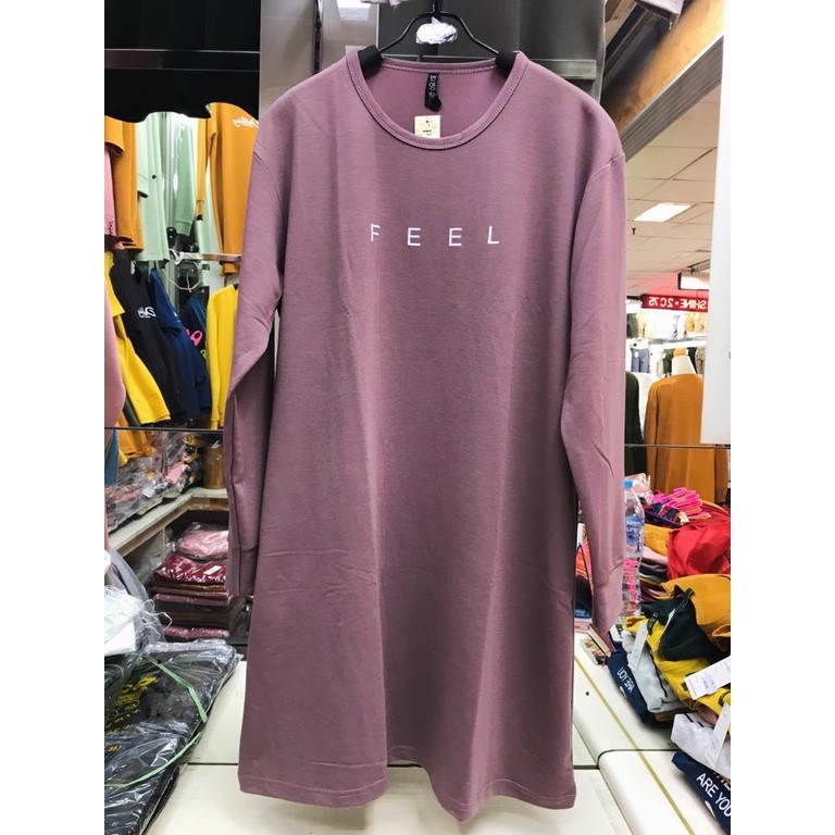 PROMO TUNIK MURAH KOREAN STYLE / TUNIK KAOS WANITA IMPORT / TUNIK SUPER JUMBO  BAHAN BABYTERY (REAL 
