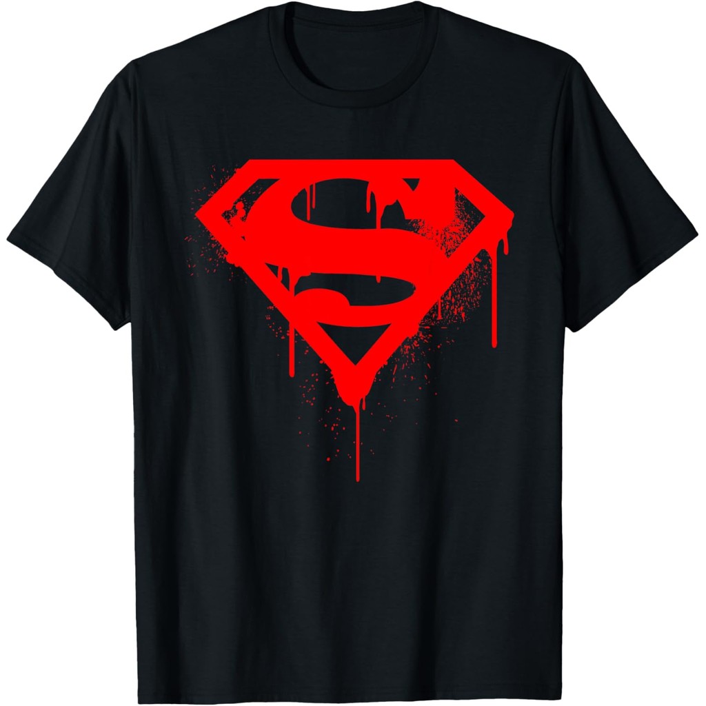 Baju Kaos Dewasa DC Superman Logo Doomsday Red Graffiti T-Shirt