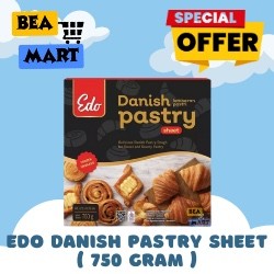 

Edo DANISH Pastry Sheet 750gr | Lembaran Adonan Pastri Promo Halal 750 gr gram | INSTANT ONLY