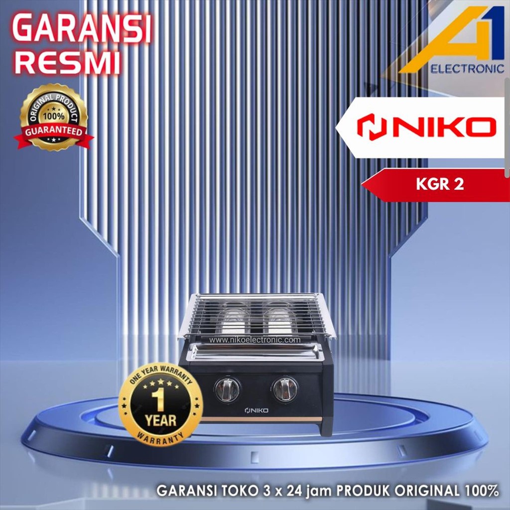 NIKO Kompor Grill KGR 2 pemanggang 2 burner