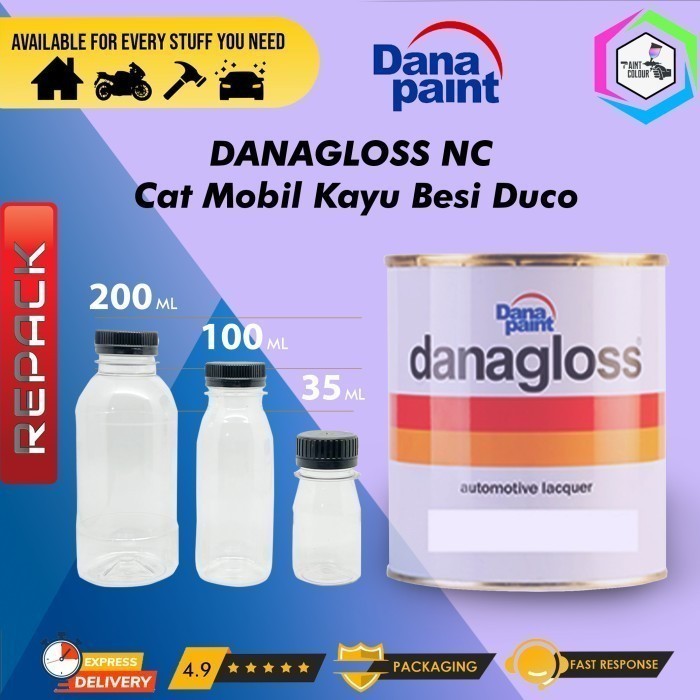 DANAGLOSS NC 1176 Putih Pasir - Cat Mobil Kayu Besi Duco - 35ML