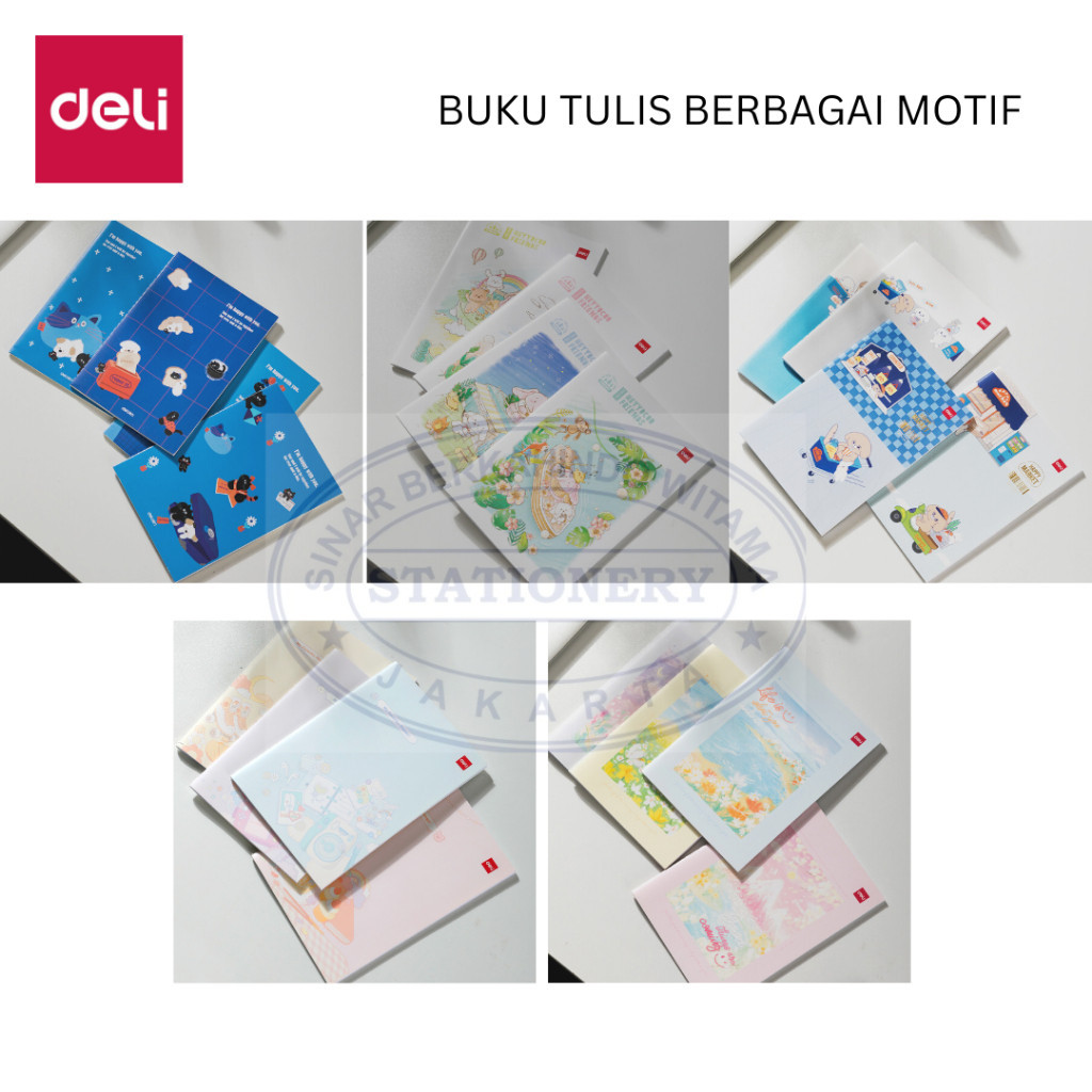 

Deli Sewing Book Cute Various Motif Notebook For School Thick Paper - ENA540