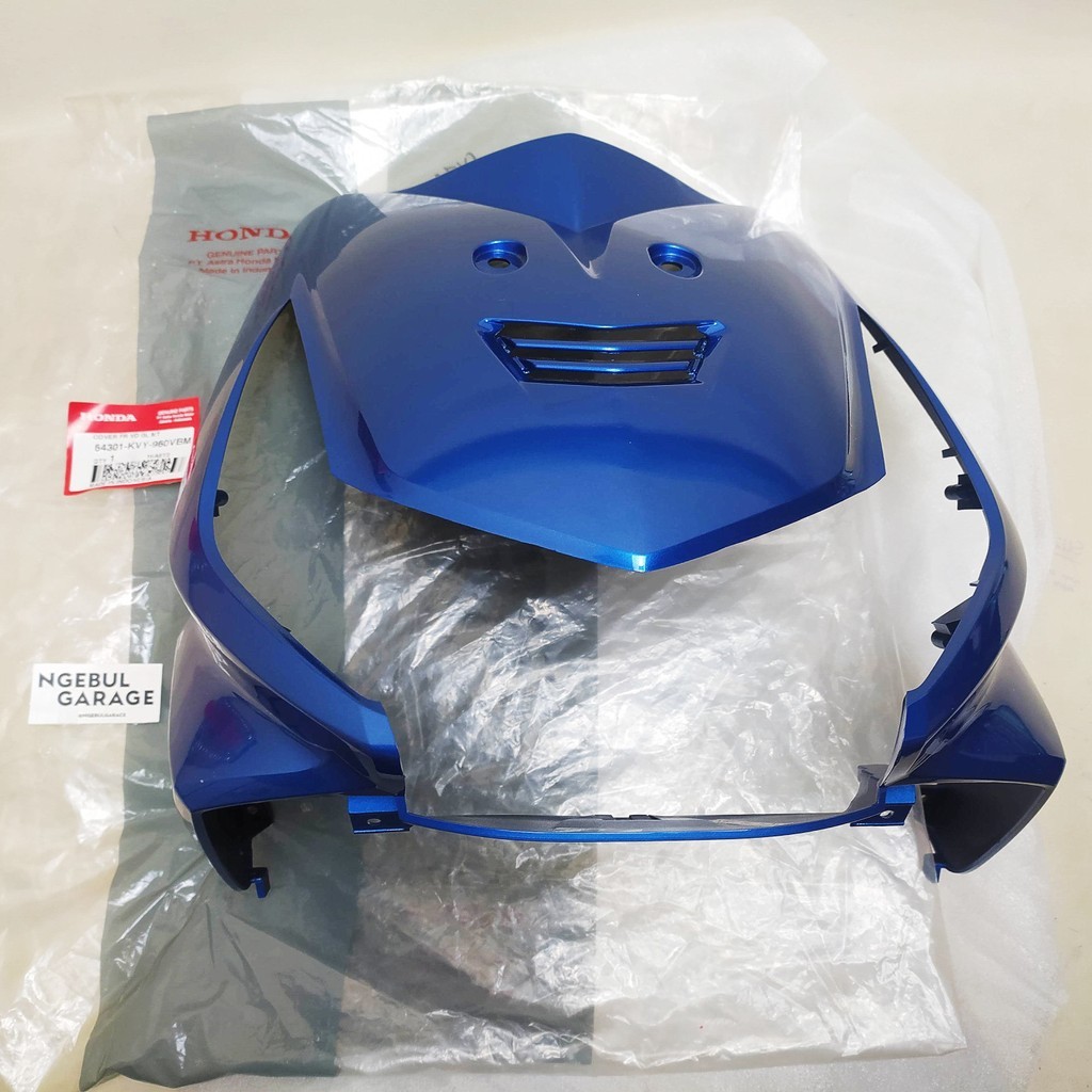 Tameng Cover Dada Depan Beat Karbu BIRU HONDA ORI 64301 KVY 960VBM