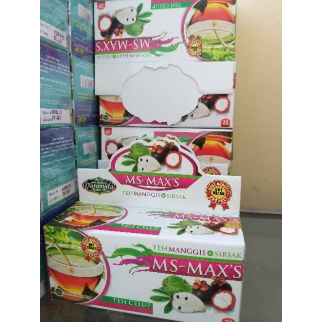 

Teh MS MAXS - Teh Celup Kulit Manggis Plus Daun Sirsak Anti Kangker - Ace Maxs Teh Ms Maxs Manggis
