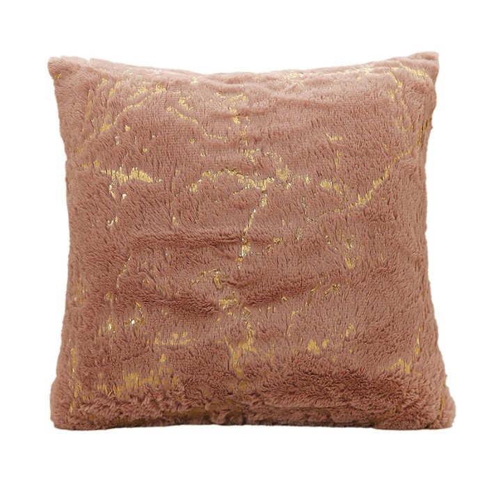 Marble Pillow Cushion Cover / Sarung Bantal Sofa Kursi Tebal Premium Bludru Bulu Halus 2 Sisi Mewah 
