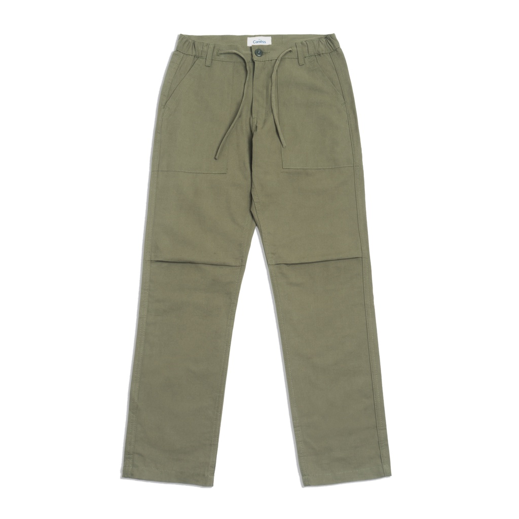 Basic by Caness Fatigue Pants - FELSS Easy Fatigue Reverse Sateen Olive