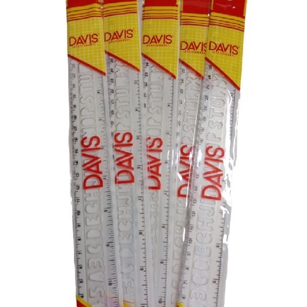 

Penggaris Davis 30 cm 1 pak isi 24 pcs - Penggaris Davis