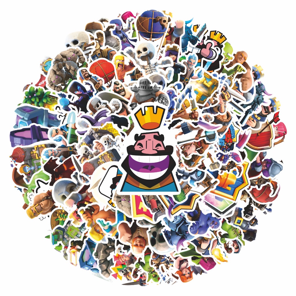 

COD✨ 100 Pcs Stiker Motif Clash Royale Anti Air Untuk Dekorasi Notebook Sepeda Skateboard Handphone DIY