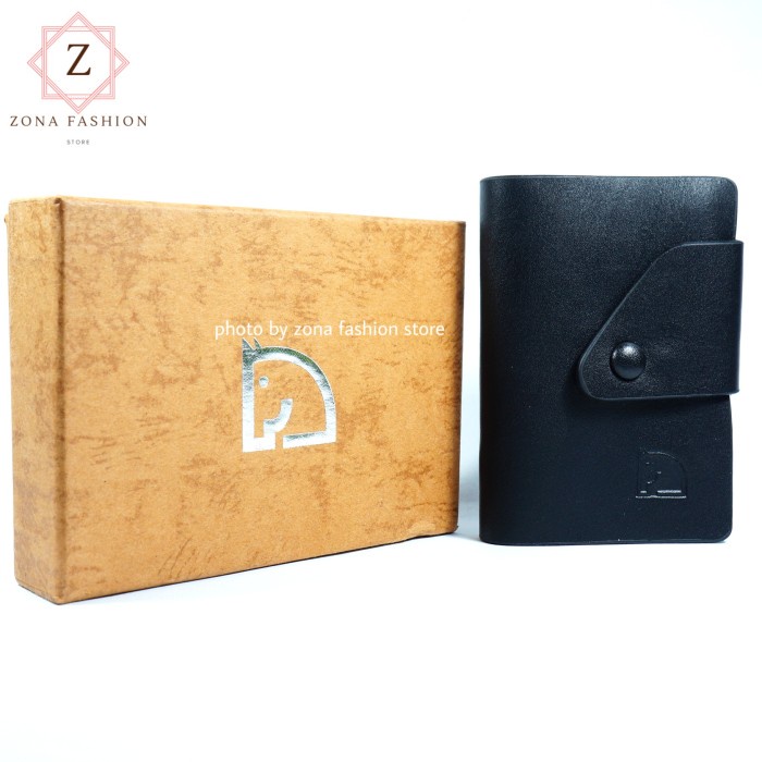 

Best Seller-Promo CARD HOLDER / DOMPET KARTU PREMIUM KULIT KANVAS IMPORT - Hitam kulit