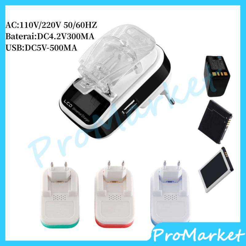 PRO Jepit LCD Casan Baterai Universal Model Kodok / Desktop LCD Charger Universal Casan Kodok Murah 