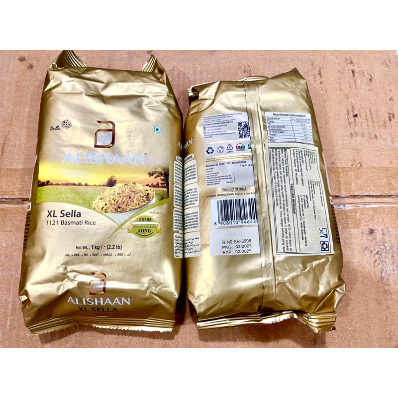 

Beras Basmati Extra Long ALISHAAN 1kg India