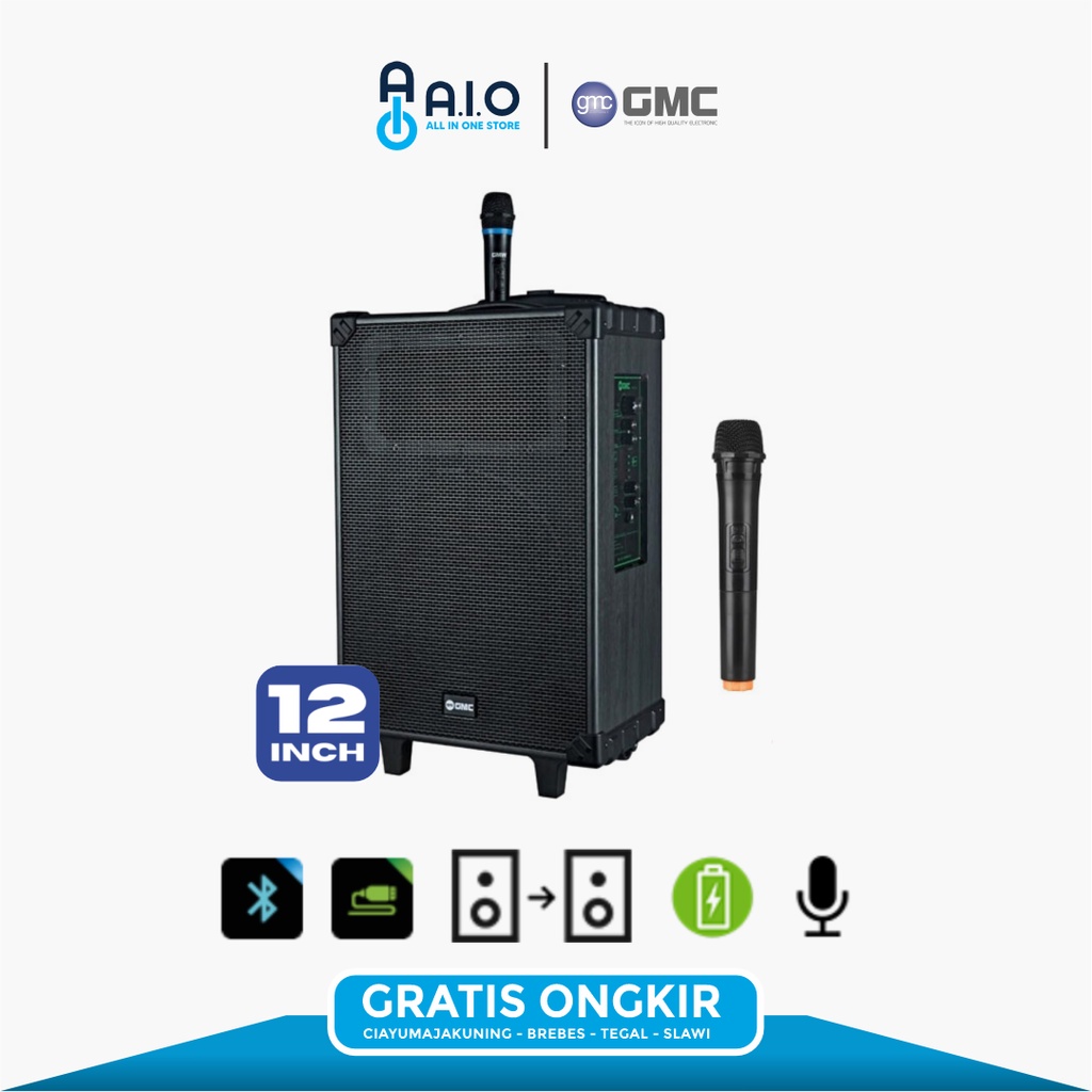 GMC SPEAKER PORTABLE BLUETOOTH - GMC 883M