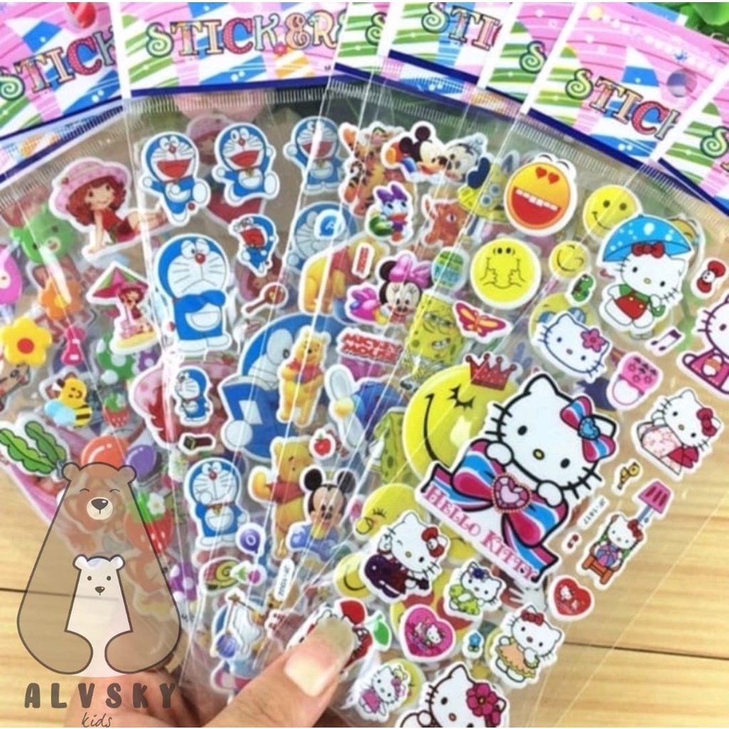 

5A. MAINAN STIKER ANAK TIMBUL 3D / STICKER ANAK PEREMPUAN / STIKER ANAK / STICKER TIMBUL 3D RANDOM