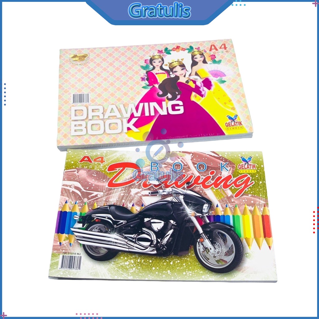 

BUKU GAMBAR GELATIK A4 [1 PACK/10 BUKU] / BUKU GAMBAR 1 PAK MURAH / PERLENGKAPAN MENGGAMBAR KALIGRAFI GELATIK / GELATIK DRAWING BOOK