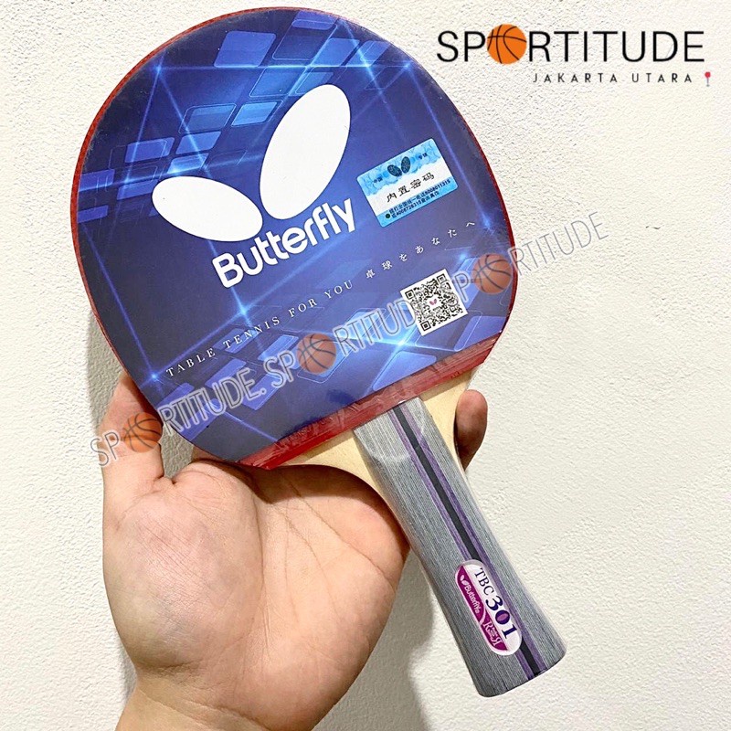Bet Pingpong Bat Tenis Meja Bat Pingpong Butterfly TBC 301 ORIGINAL