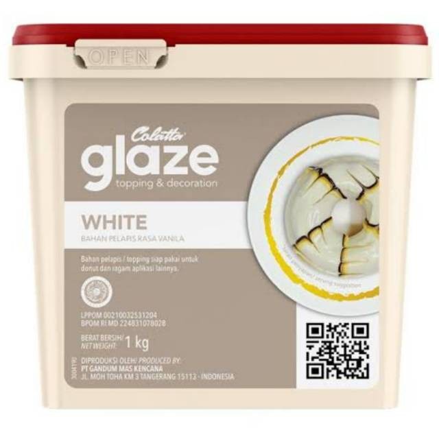 

Promo Termurah [ Best Seller ] COLATTA DIP GLAZE WHITE / MILK / VANILLA 1KG