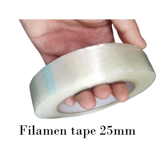 

50meter Filamen Filament Tape Fiberglass solasi serat fiber 10mm 20mm - 20mm