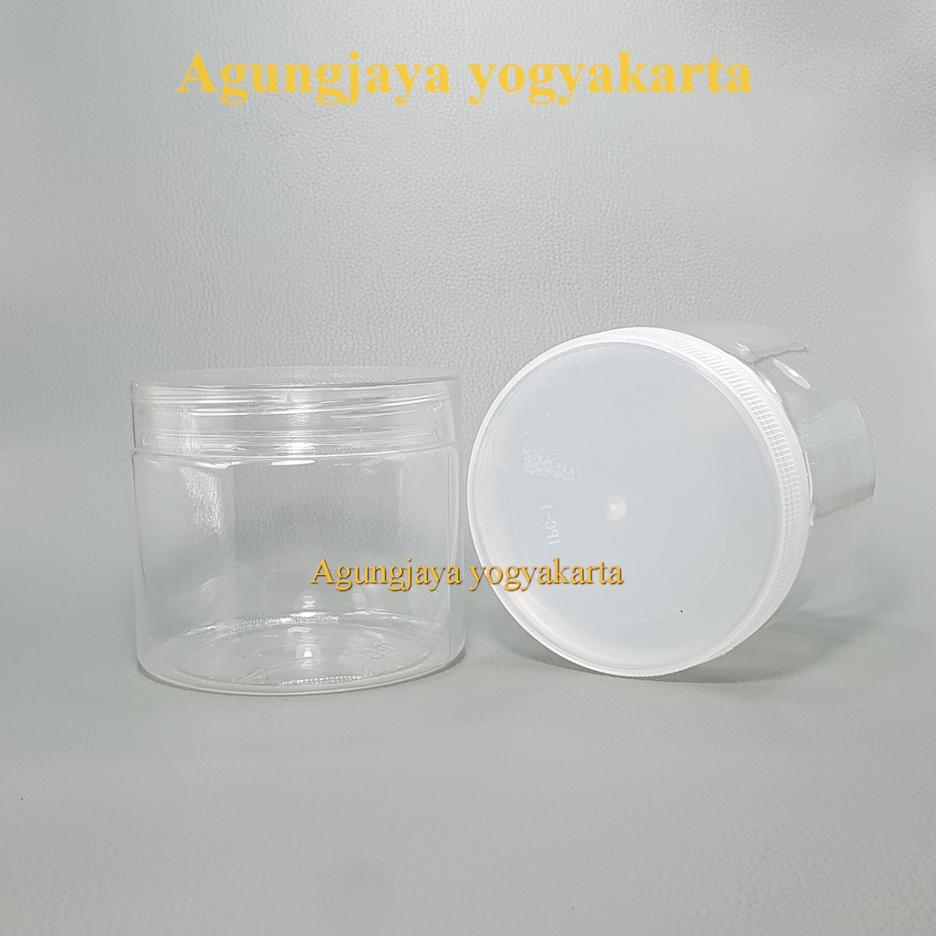 Toples 250 ml Plastik Tabung Natural / Toples Plastik / Toples Bawang Goreng/ Toples Snack/ Toples S