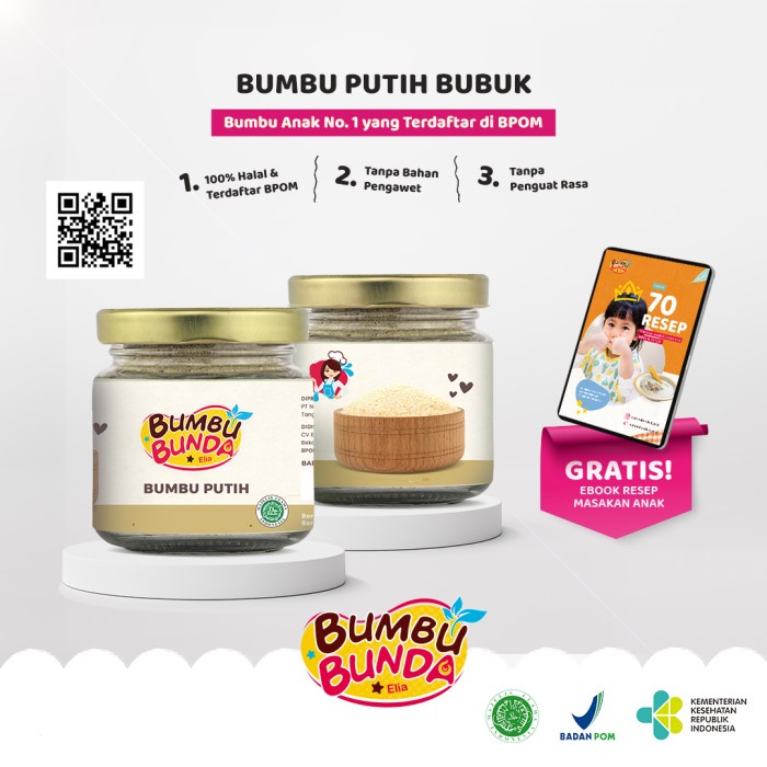

Promo Moerah Bumbu Bunda by Elia Bumbu Dasar Putih Non MSG Non Pengawet