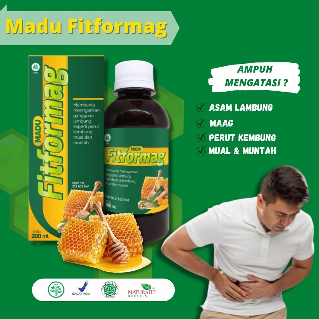 Madu FITFORMAG Obat Asam Lambung Maag Magh Gred Perut Kembung Herbal Alami Atasi Nyeri Lambung Dada