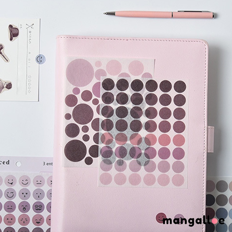 

Stiker Wajah Tersenyum Kreatif Stiker Titik Bulat Stiker Bahan Dekorasi Notebook - MG