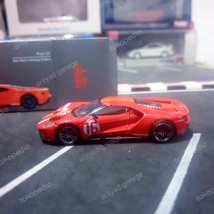 Diecast Mini GT Ford GT Alan Mann Heritage Edition no 476 LP27